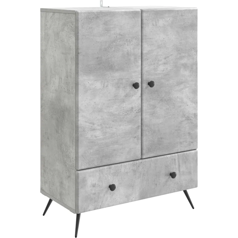 vidaXL Dressoir Betongrijs 66 x 34,5 x 95 cm Bewerkt hout