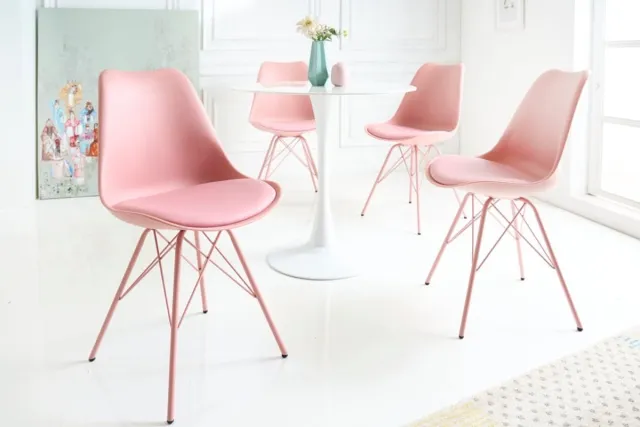 Invicta Interior Retro stoel SCANDINAVIA MEESTERSTUK roze - 42040 Zie omschrijving