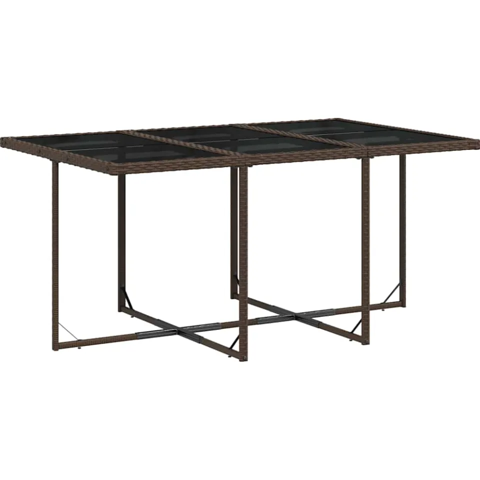 vidaXL 11-delige Tuinset met kussens poly rattan bruin, foto 4