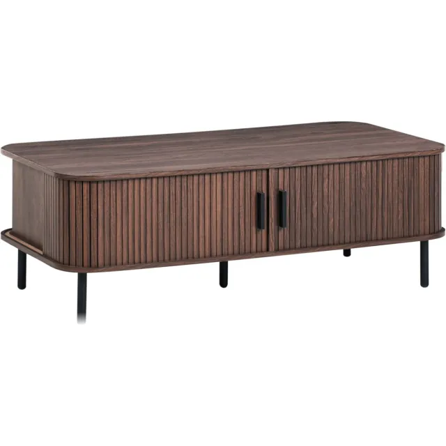 Beliani BRADLEY - Salontafel - Donkerbruin - MDF