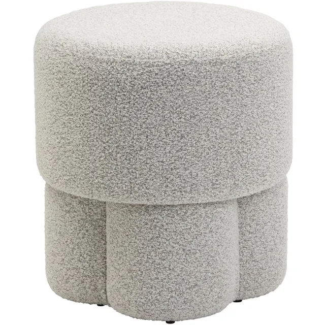 Nest of Nora Poef bouclé - Hocker - Voetenbank - Naturel Beige