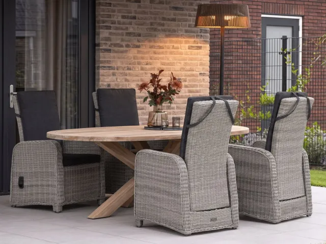 Intenso Furniture Intenso Umbria dining tuinstoel verstelbaar grijs, foto 2