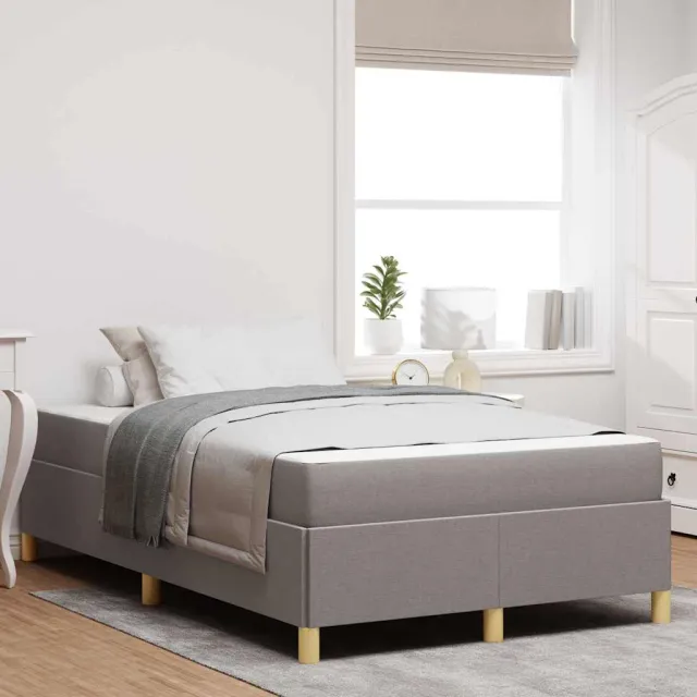 vidaXL Bedframe Taupe 120 x 190 cm Stof