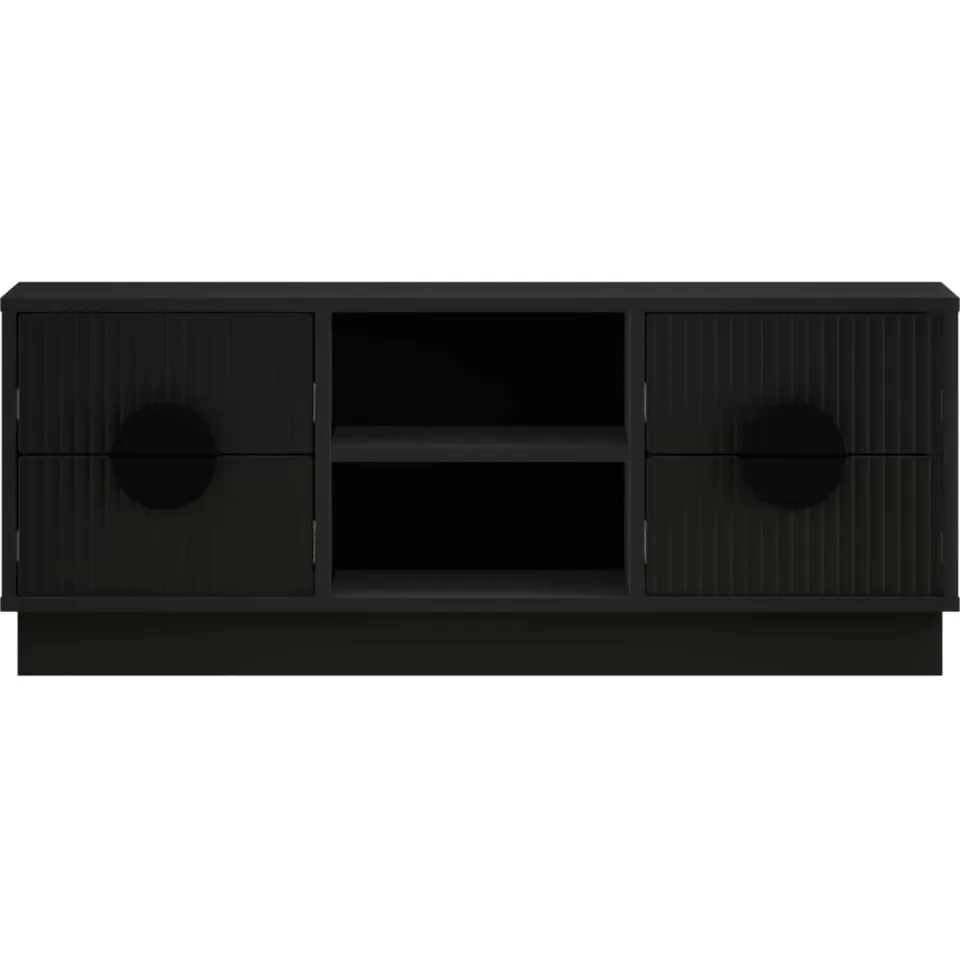 vidaXL Tv-meubel VENRAY 101 x 36,5 x 40 cm Zwart, foto 4