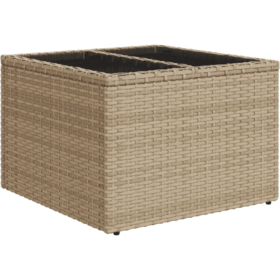 vidaXL 11-delige Tuinset met kussens poly rattan beige, foto 3