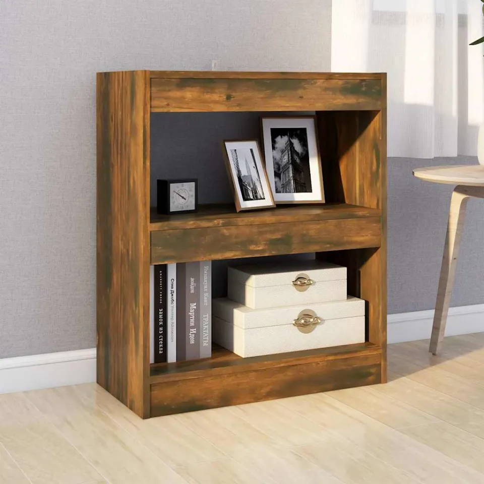 vidaXL Boekenkast/kamerscherm 60x30x72 cm gerookt eikenkleurig, foto 2