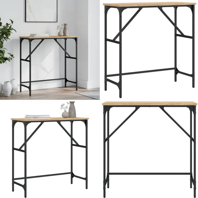 vidaXL Wandtafel - 75x32x75 - cm - bewerkt - hout - grijs - sonoma - eikenkleurig grijs sonoma eiken