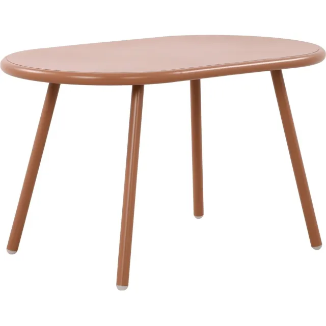 CLP Velva Salontafel - Ovaal - Loungetafel - voor buiten en binnen - Weerbestendige en UV-bestendige tuintafel - Bijzettafel voor buit terracotta