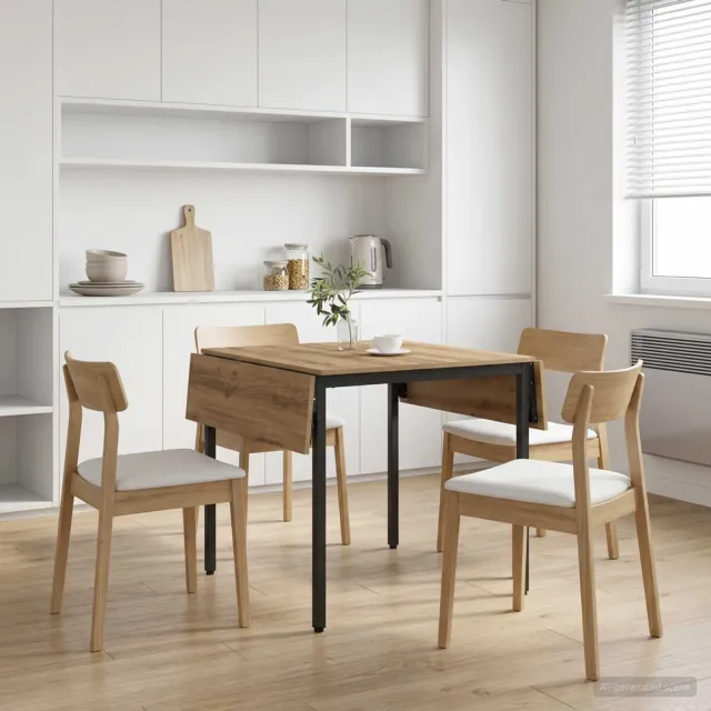 vidaXL Uitschuifbare eettafel 120 x 81,5 x 75 cm Bewerkt hout bruin
