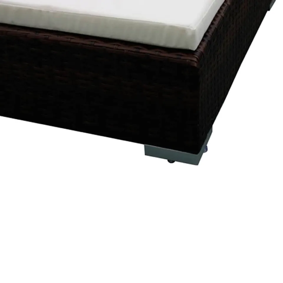 vidaXL 6-delige Loungeset met kussens poly rattan bruin, foto 3