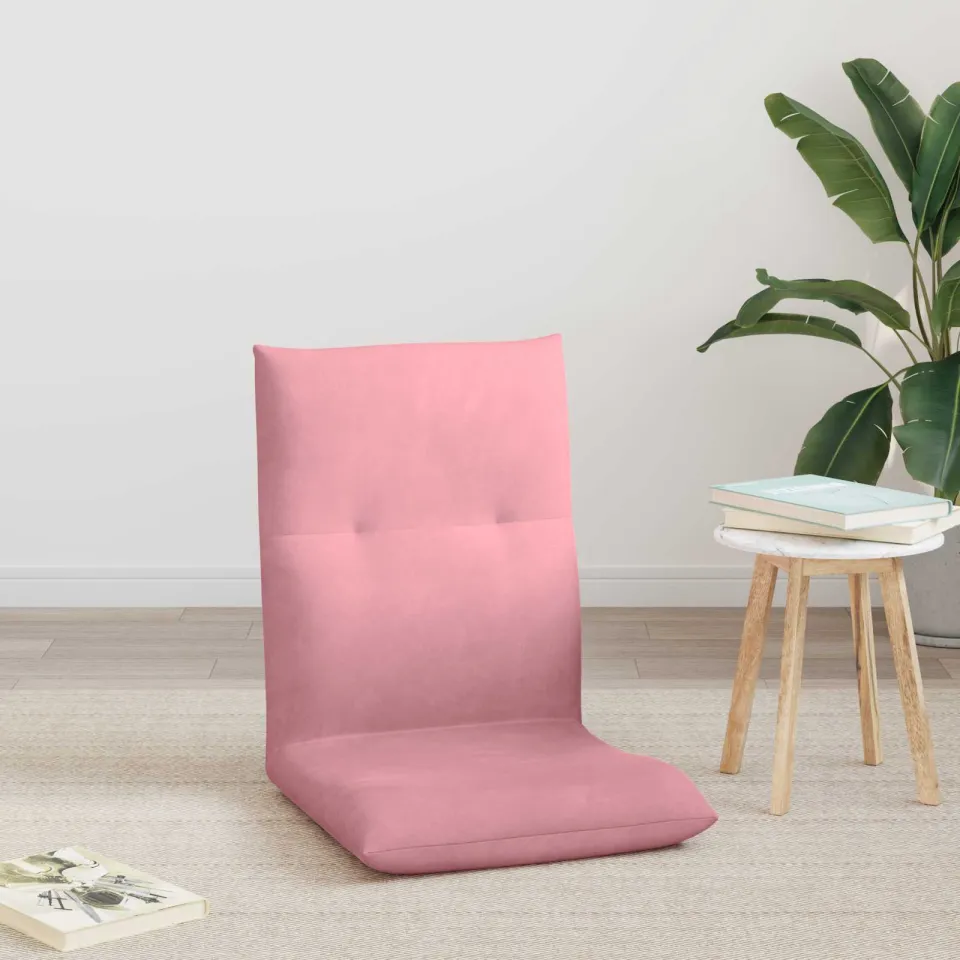 vidaXL Verstelbare vlo stoelen Roze Fluweel, foto 3