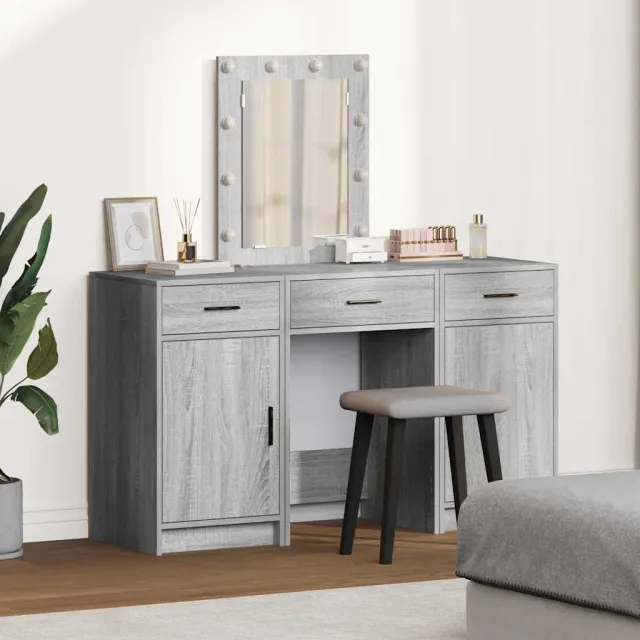 vidaXL Plafondtafel Grijs 50 x 41 x 135 cm Bewerkt hout, foto 2