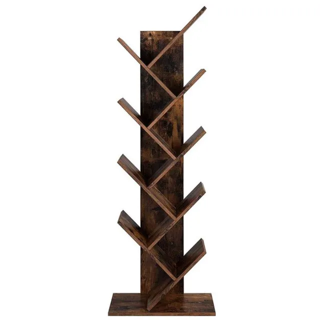 Songmics Regaal - Boekenplank - Vrijstaande Plek - Modern Design Bruin