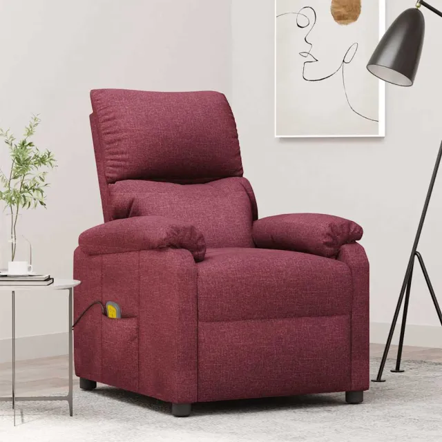 vidaXL Massagestoel stof taupe, foto 2