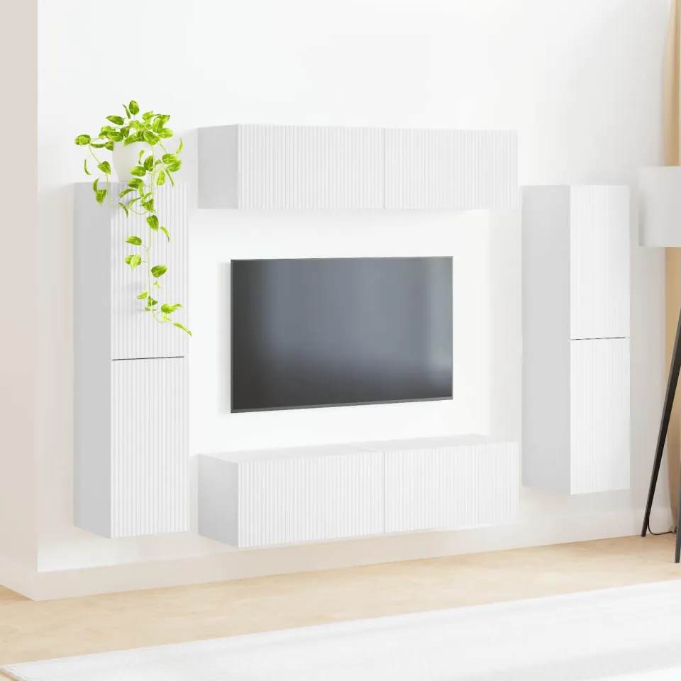 vidaXL Tv-meubelset 8 st 31 x 30 x 60 cm Wit, foto 4