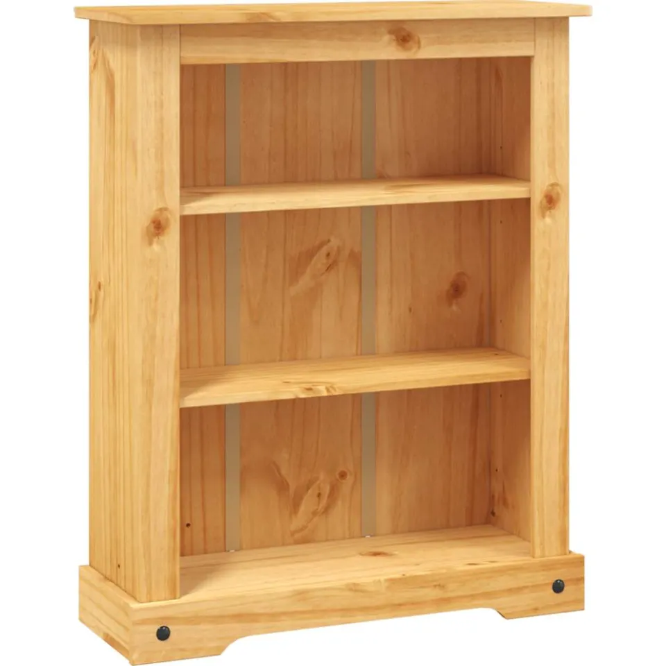 vidaXL Boekenkast grenenhout met 3 planken Corona-stijl 80x29x100 cm Bruin