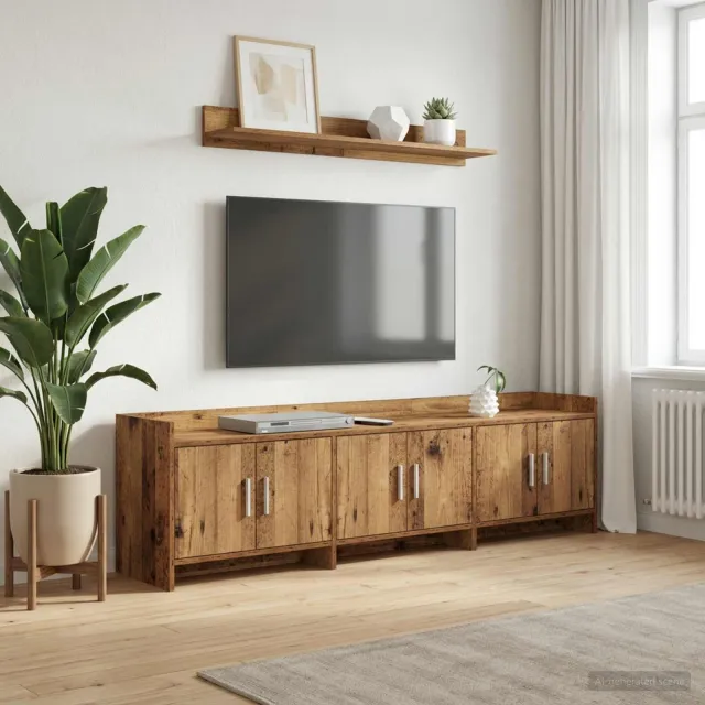 vidaXL TV-kast 168 x 33 x 47 cm Oud hout Bewerkt hout bruin, foto 2