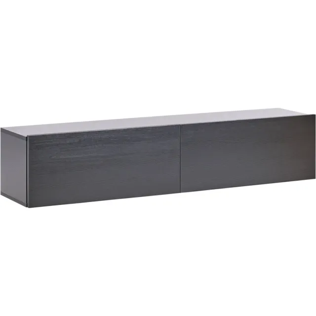 Beliani GLADSTONE - Wandgemonteerd TV-meubel - Zwart - 140 cm - Vezelplaat