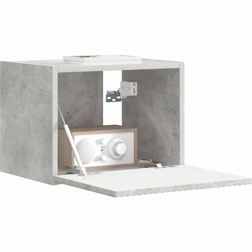 vidaXL TV Wandkast 39 x 31 x 29,5 cm Betongrijs Bewerkt hout