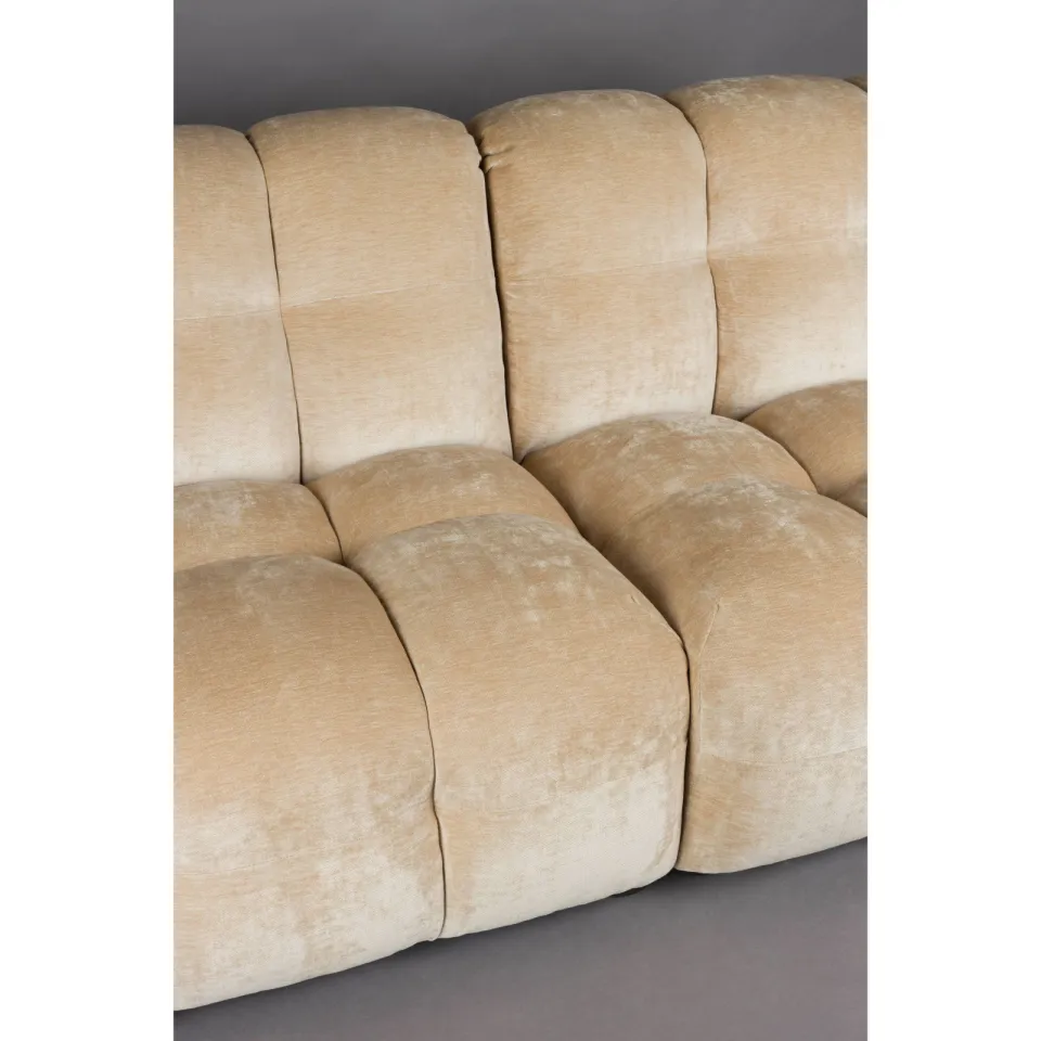 Dutchbone Hackman 3-zitsbank beige, foto 4