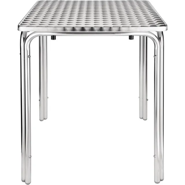 Bolero vierkante RVS bistrotafel 60cm Aluminium