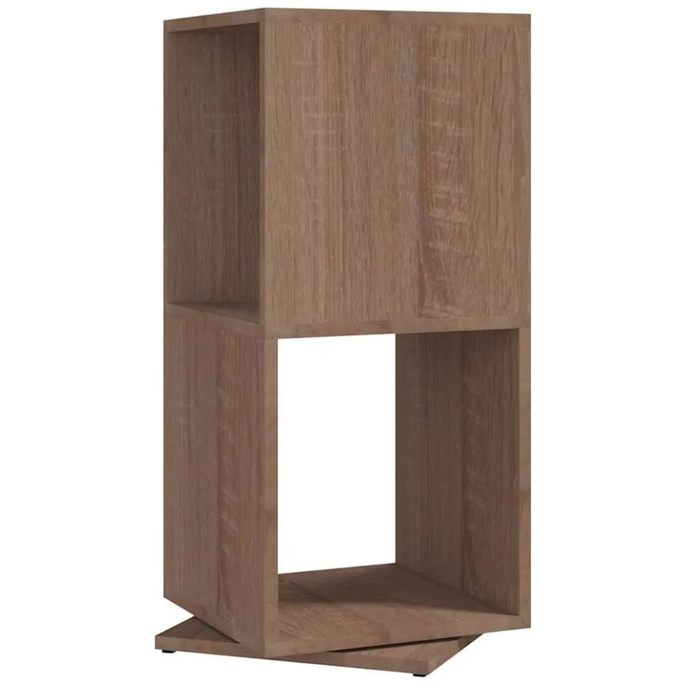vidaXL Draaikast 34,5x34,5x75,5 cm spaanplaat sonoma eiken, foto 3
