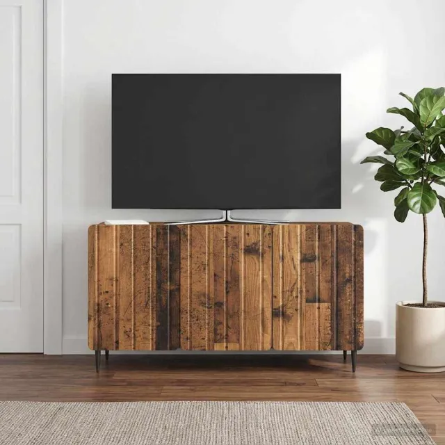 vidaXL TV-kast 99 x 34,5 x 52 cm Oud hout Bewerkt hout bruin, foto 2