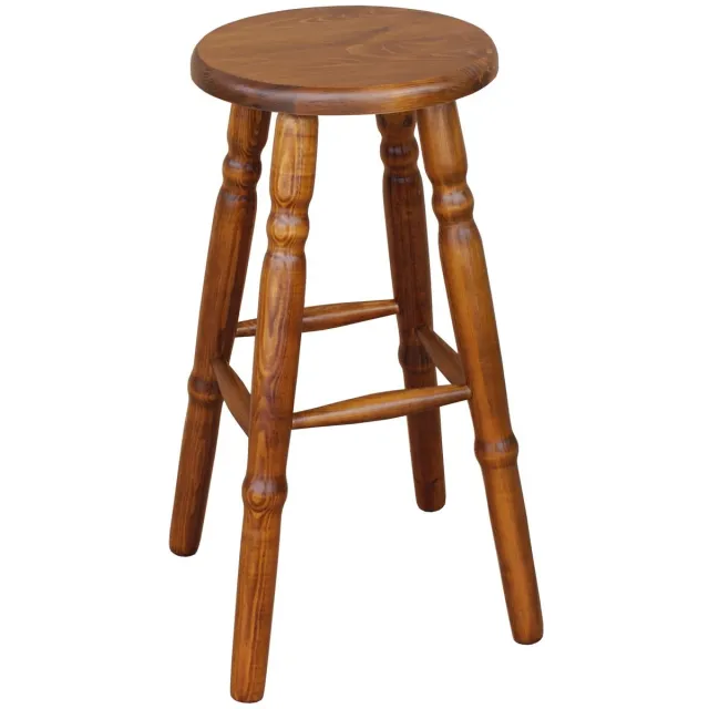 Metdrew Houten Bar Kruk 60 cm - Rustiek Eiken