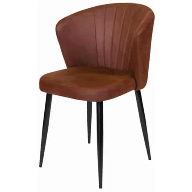 NordXL Eetkamerstoel Richmond microvezel Cognac