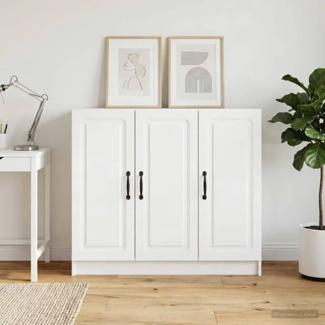 vidaXL Dressoir Wit 89 x 34,5 x 77 cm Bewerkt hout, foto 2