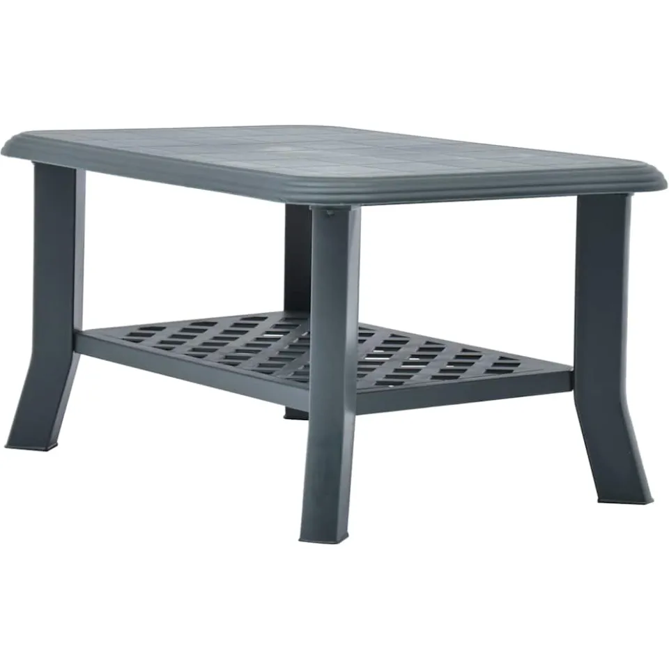 vidaXL Salontafel 90x60x46 cm kunststof groen, foto 3