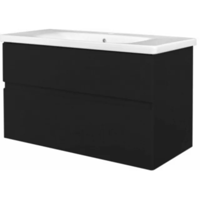Best Design Badkamermeubel Best Design Quick Greeploze 100 cm Mat Zwart
