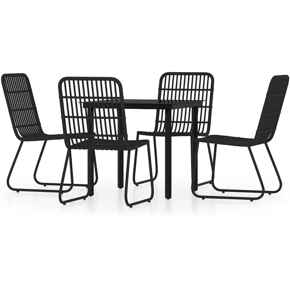 vidaXL 5-delige Tuinset zwart, foto 3