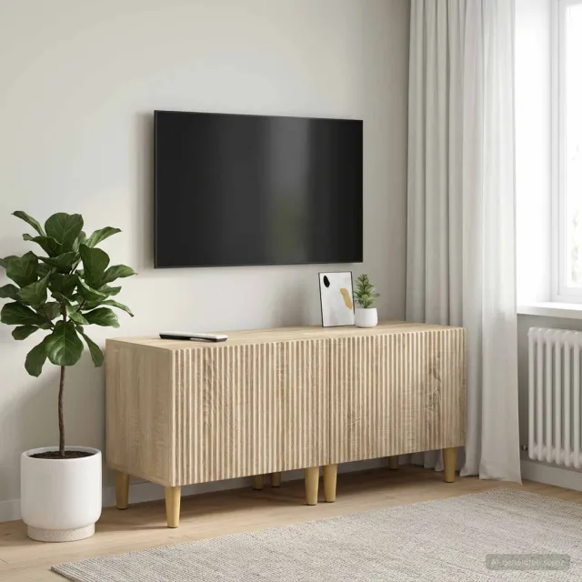 vidaXL Tv-meubel Sonoma Eiken Bewerkt hout Bruin