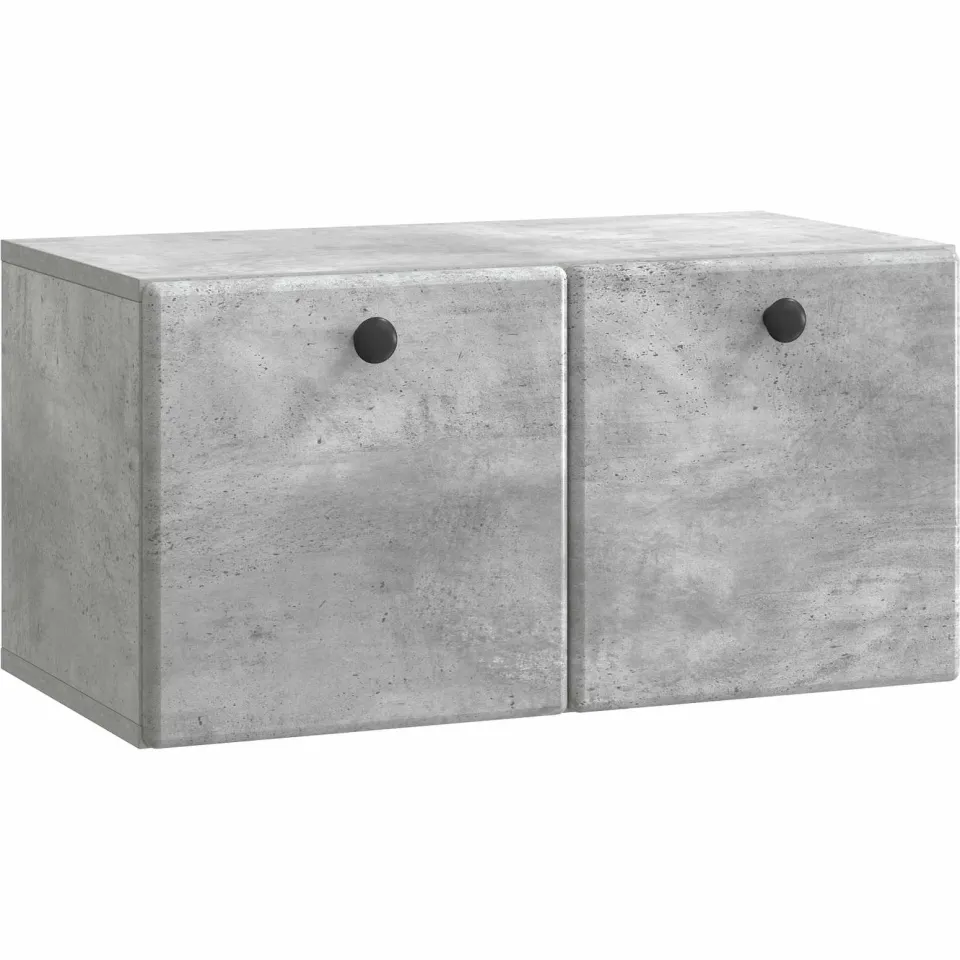 vidaXL Wandbeugel TV-kast 59,5 x 31 x 30 cm Betongrijs Bewerkt hout grijs, foto 3