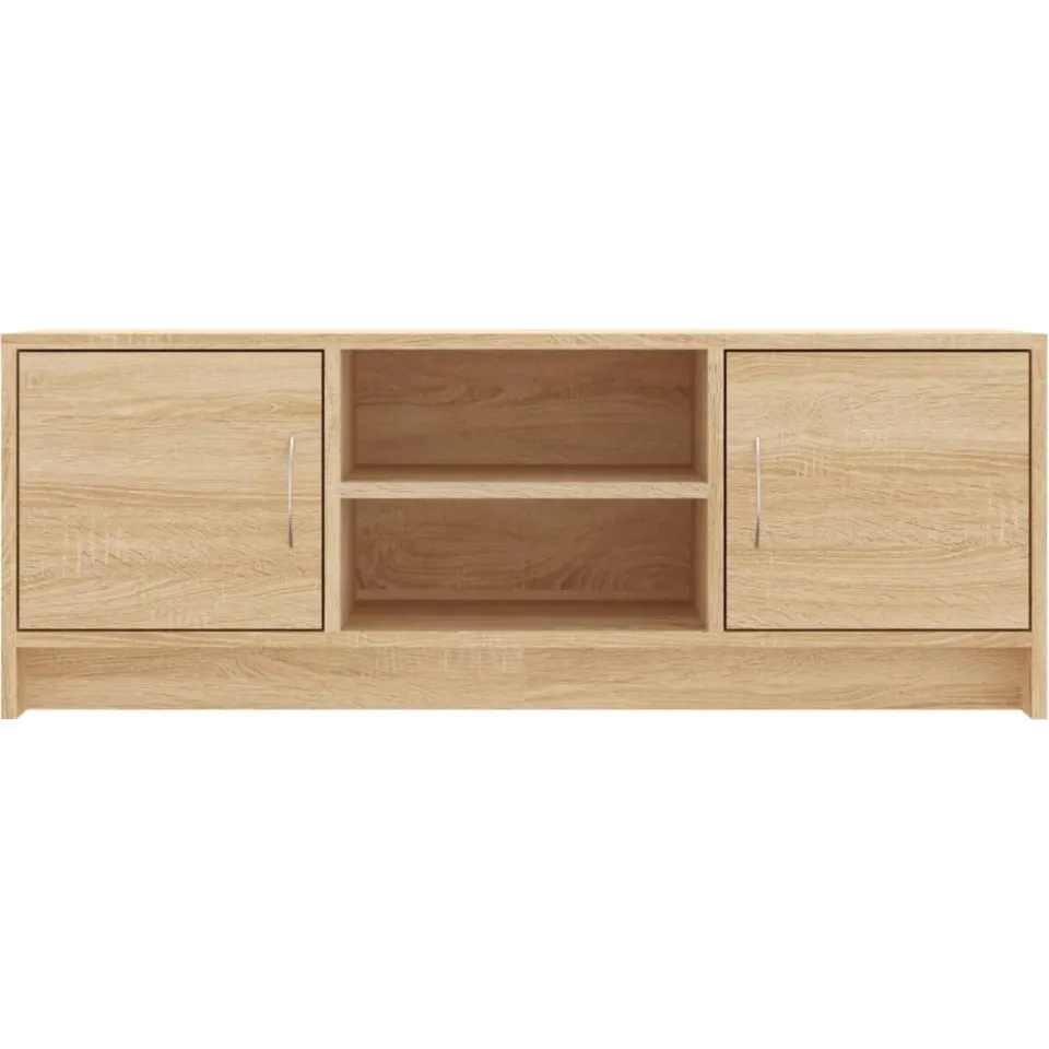 vidaXL Tv-meubel 102x30x37,5 cm bewerkt hout sonoma eikenkleurig Bruin