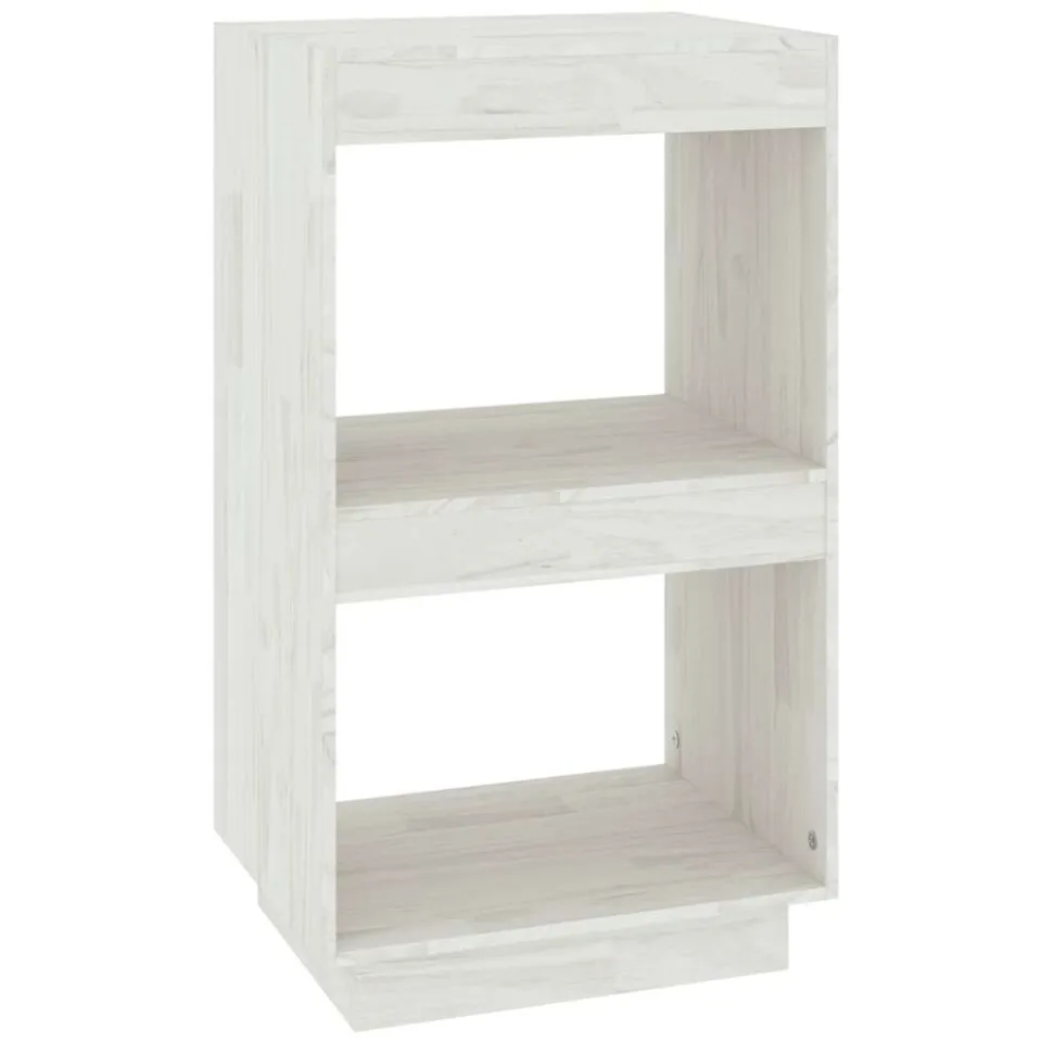 vidaXL Boekenkast 40x35x71 cm massief grenenhout wit
