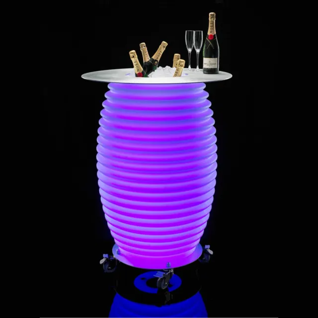 Nikki.Amsterdam Nikki Amsterdam | The.Bartable | Multicolor LED verlichting | Bluetooth Speaker | Statafel | Wijnkoeler | Champagnekoeler | Ijskoeler | Ice Bucket | Ijsemmer | Tuin Verlichting | Feest Verlichting | Met gratis App bedienbaar