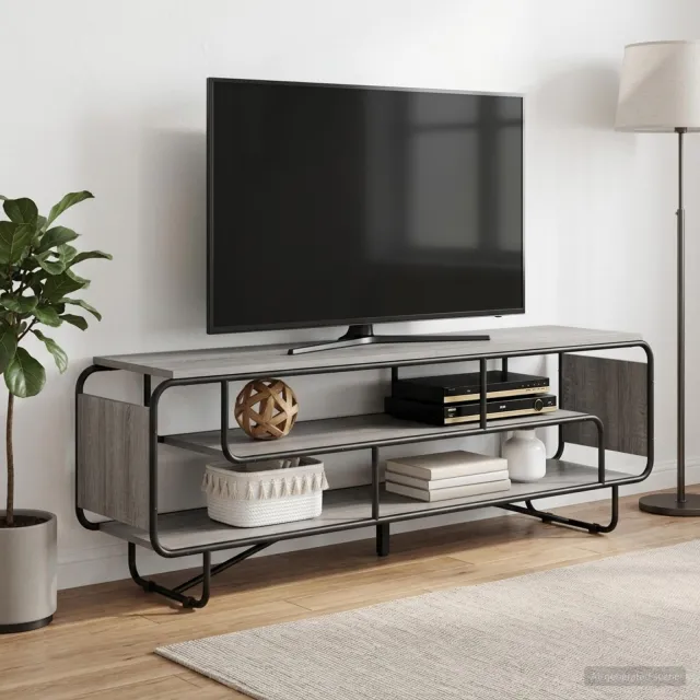 vidaXL TV-standaard 180 x 36 x 45 cm Grijs Sonoma Bewerkt hout, foto 2