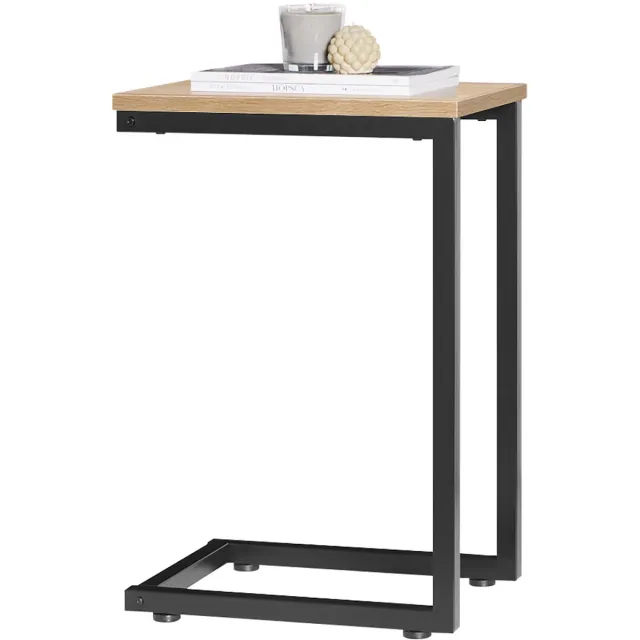 SoBuy FBT44-N Bijzettafel - Wood Composite Salontafel 40x60cm Naturel