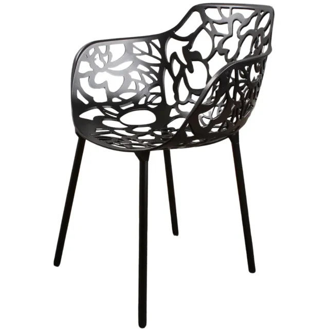 DS4U Cast magnolia stoel met arm zwart