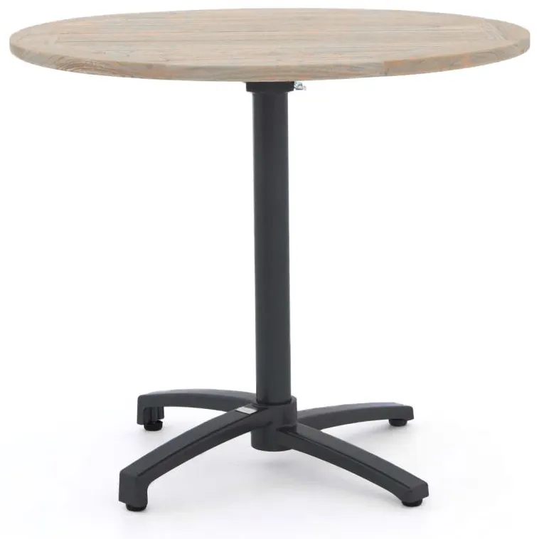 Bellagio tuinmeubelen Bellagio Canzo klaptafel ø 85cm (h:75cm) grijs, foto 4