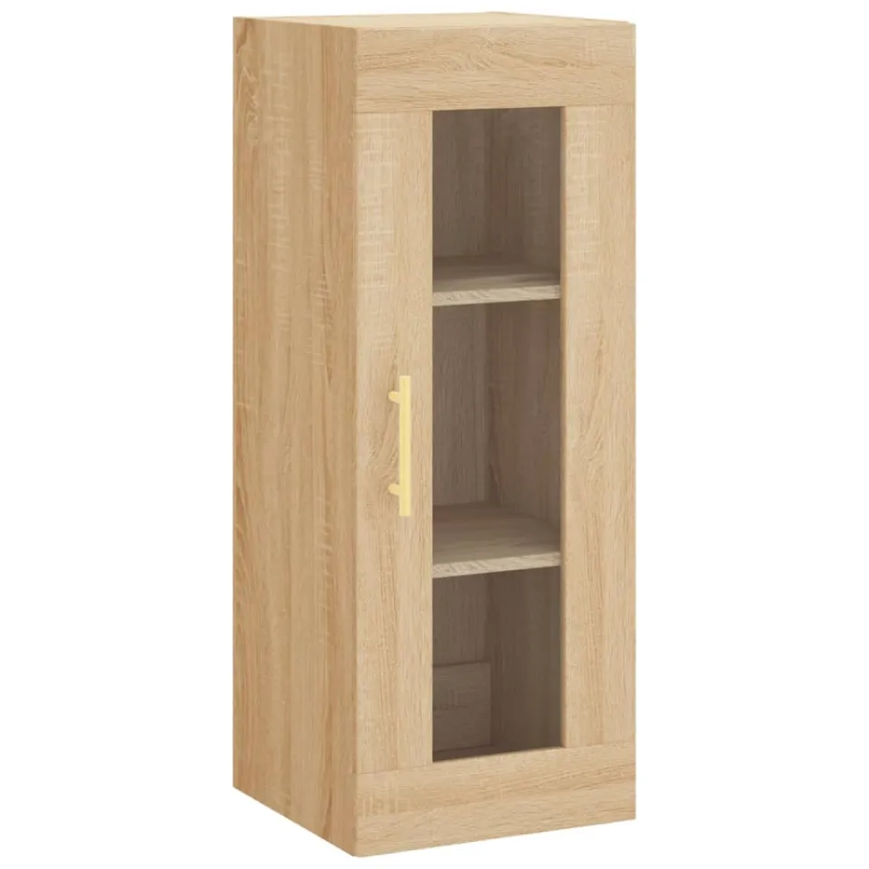 vidaXL Bovenkast 34,5x34x90 cm sonoma eikenkleurig Bruin