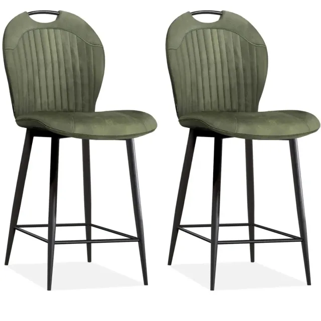 MX Sofa Barstoel Capri - Olive (set van 2 stoelen)