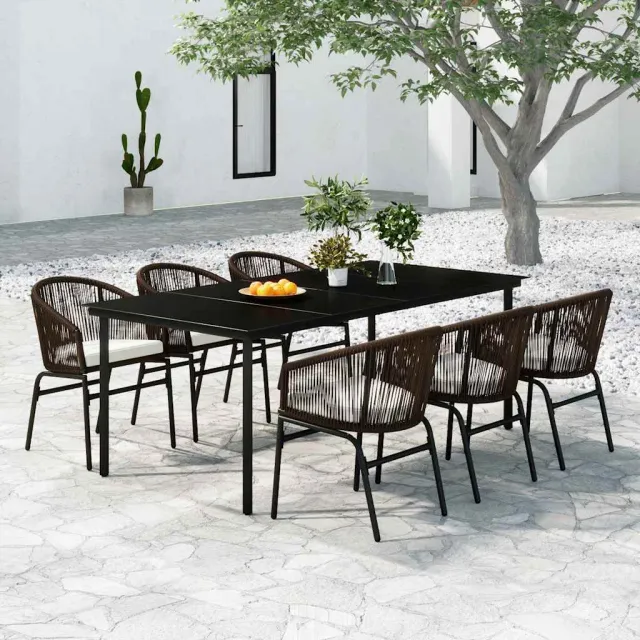 vidaXL 7-delige Tuinset bruin, foto 2