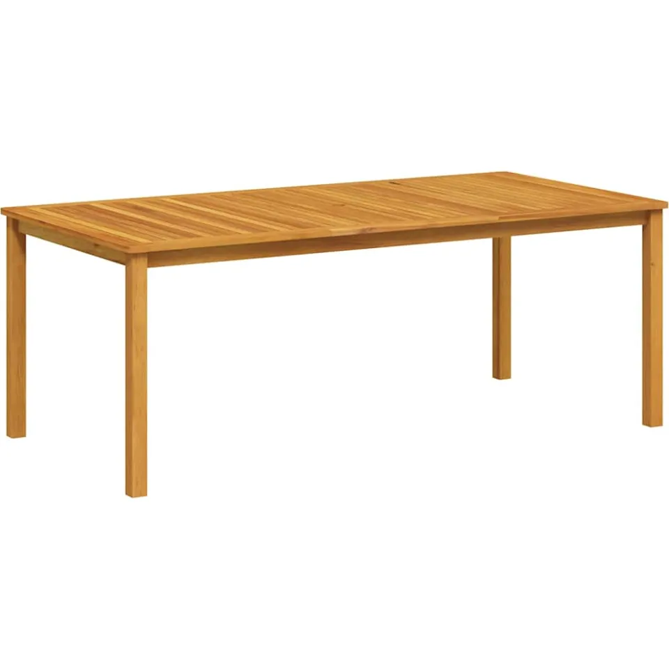 vidaXL Tuintafel 200x100x74 cm massief acaciahout bruin, foto 3