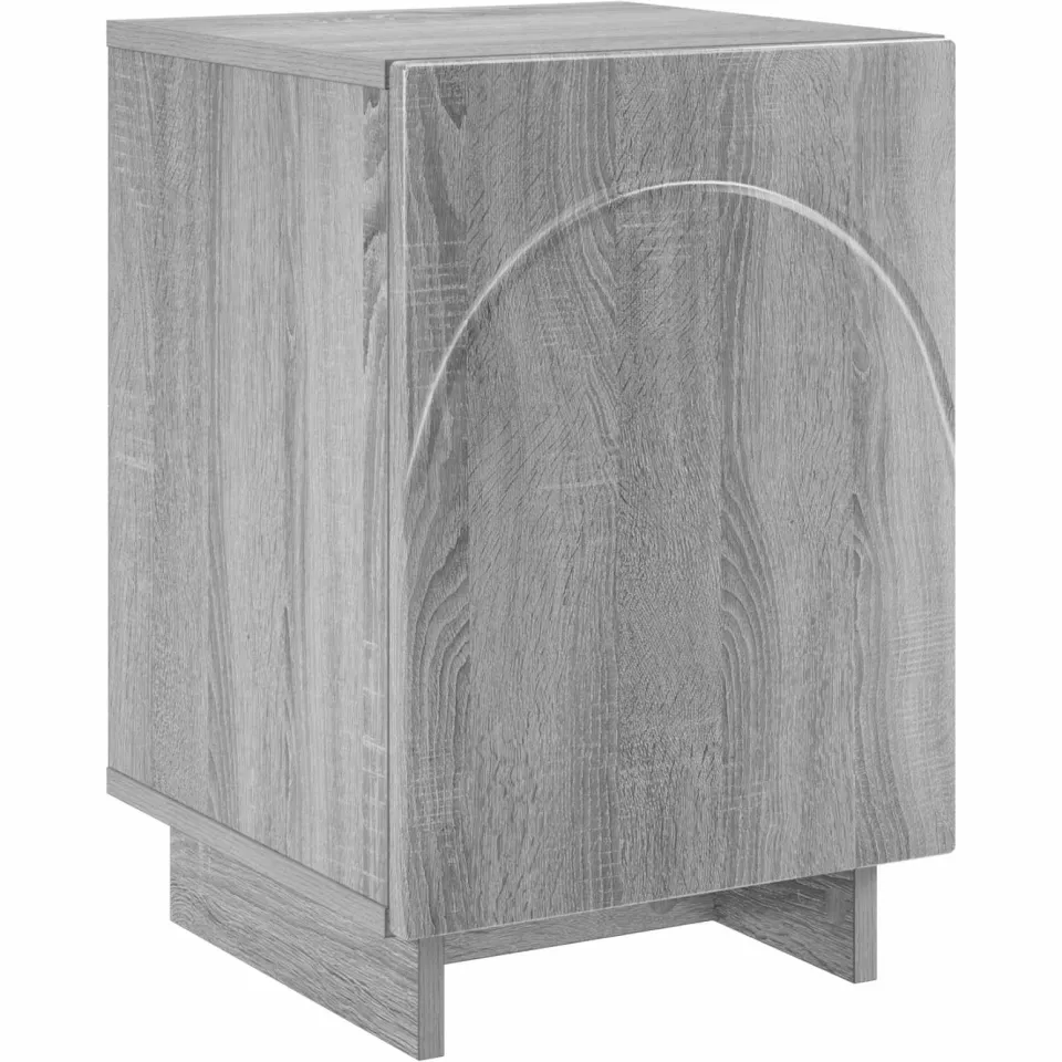 vidaXL Nachtkastje Grijs Sonoma 33,5 x 34,5 x 50 cm Bewerkt hout, foto 3