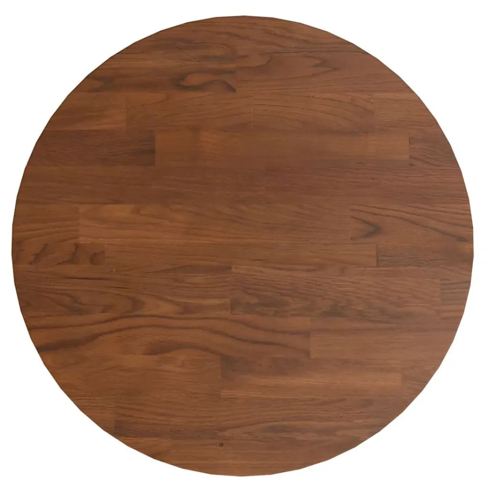 vidaXL Tafelblad rond Ø30x1,5 cm bewerkt massief eikenhout donkerbruin, foto 2