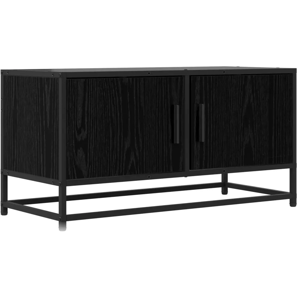 vidaXL TV-kast 80 x 34,5 x 40 cm Zwart eiken Bewerkt hout, foto 3