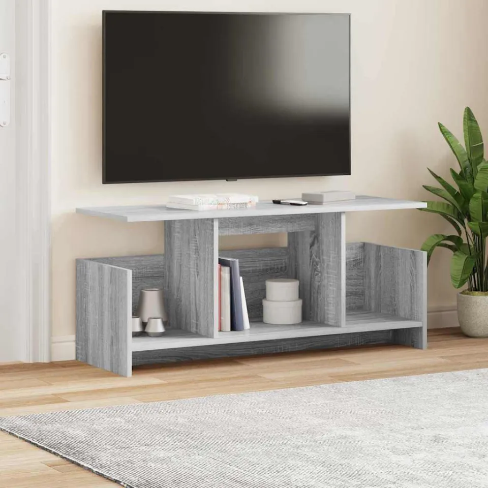 vidaXL TV-standaard 102 x 35 x 45 cm Grijs Sonoma Bewerkt hout, foto 3